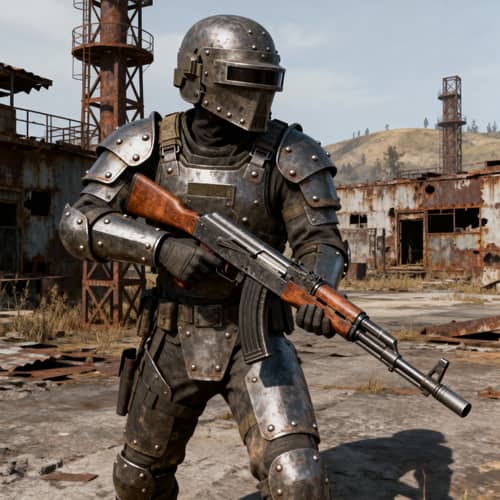 Rust Game Player with HQ Gear and AK Rust Game Player with HQ Gear and AK