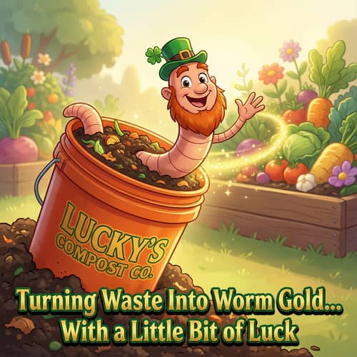 Charming Worm Mascot for Your Garden Journey