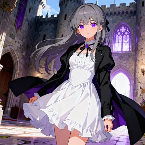 Young Girl in Castle - Manhwa Style Art Young Girl in Castle - Manhwa Style Art