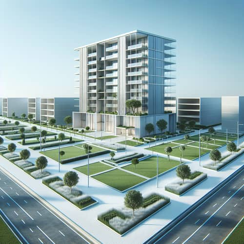 Minimalist Real Estate | Modern High-Rise Building Design
