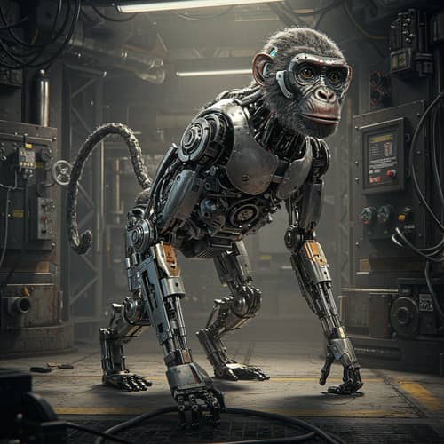 Auto Monkey: Unique Industrial Art