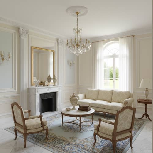 Neoclassical Style Living Room Design Ideas
