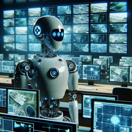 Robotic AI CCTV Operator in Control Room | Vsaas OperAItor