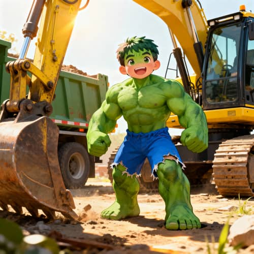 Turn Your Kid into a Hulk with Construction Gear