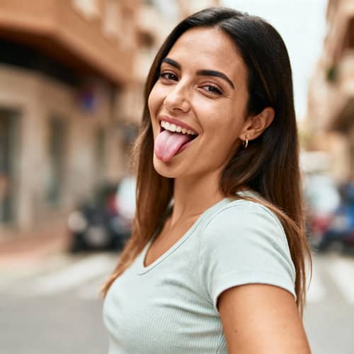 Playful Tongue Out Photo Ideas