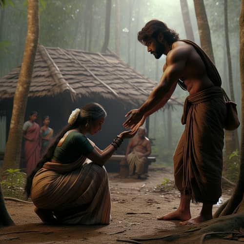 Mother Kaikeyi and Ram: A Touching Forest Encounter