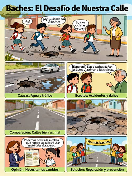 Comic on Community Pothole Issues and Solutions