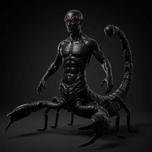 Black Scorpion Human Hybrid Creature