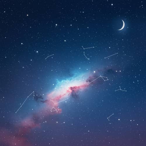 Serene Night Sky: A Cosmic Wonder