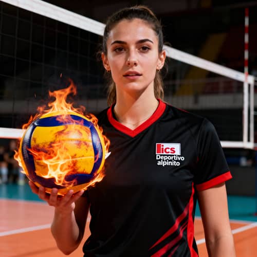 Stunning Red and Black Volleyball Shirt Design Stunning Red and Black Volleyball Shirt Design