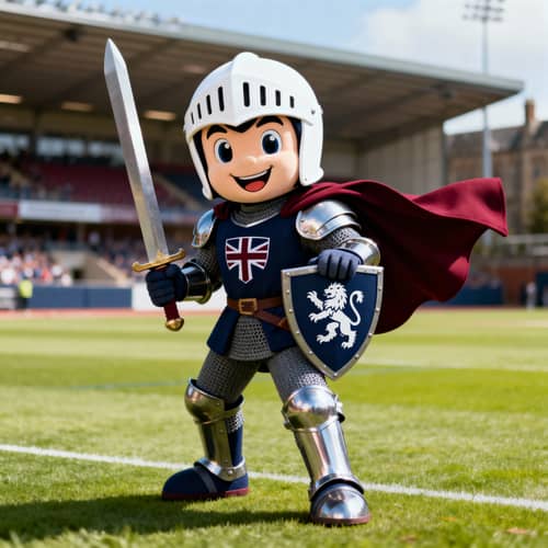 Unique Knight Mascot for British School