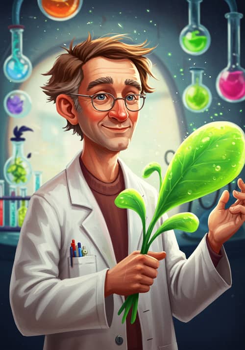 Cute Male Scientist Concept: Fun and Charming