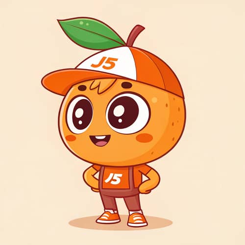 Charming Mascot Design for J5 Brand