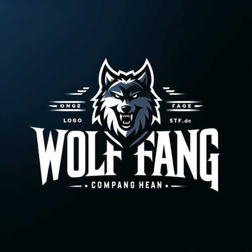 Wolf Fang Logo Design - Bold and Captivating Fonts
