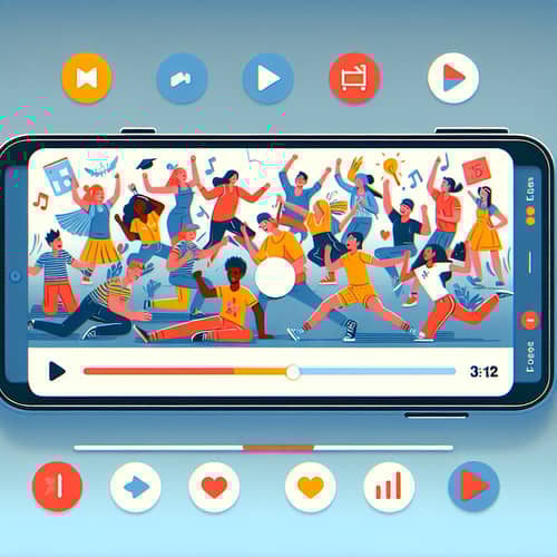 Energetic Short Videos App | Diverse Group Activities