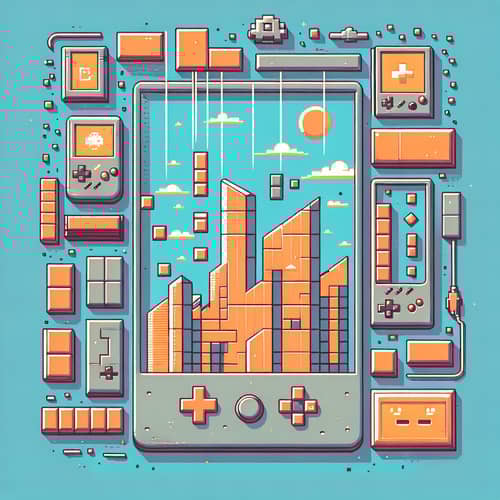 Tetris Game Session | Play with Falling Blocks | 512x512