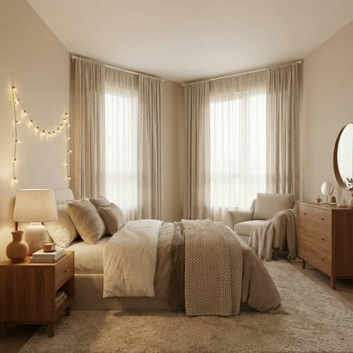 Cozy Neutral Beige Room Design Ideas