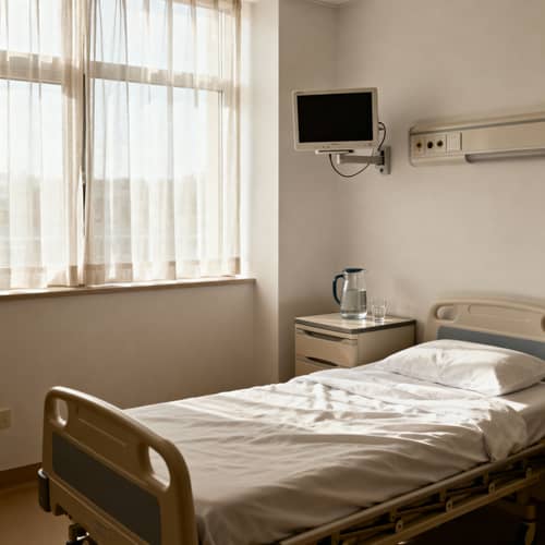 Comfortable Patient Room in a Hospital Comfortable Patient Room in a Hospital