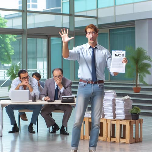 Tax Payment Importance Warning in Building