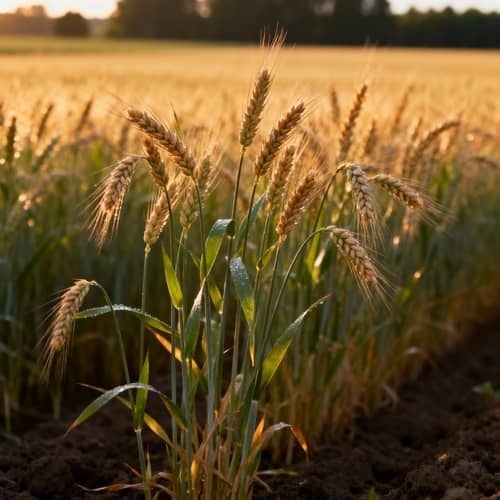 Spelt Growing in a Beautiful Field