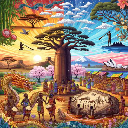 AI Virtual Art: Cultures of Asia, Africa, Australia AI Virtual Art: Cultures of Asia, Africa, Australia