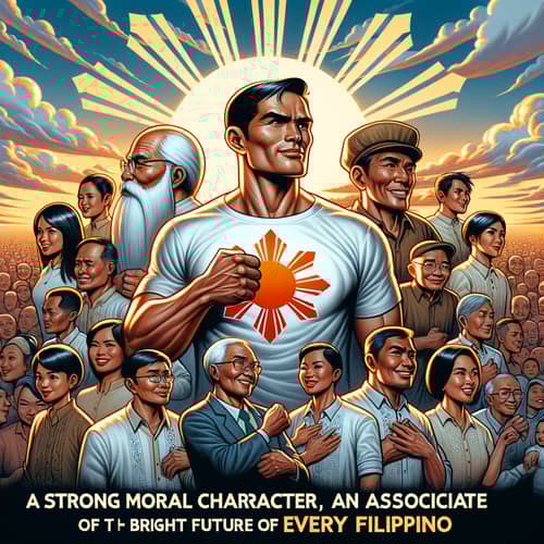 Strength of Moral Character | Diverse Filipino Individuals Illustration