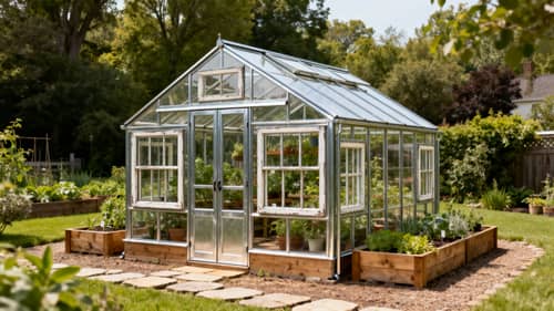 Recycled Window Greenhouse Design Ideas Recycled Window Greenhouse Design Ideas