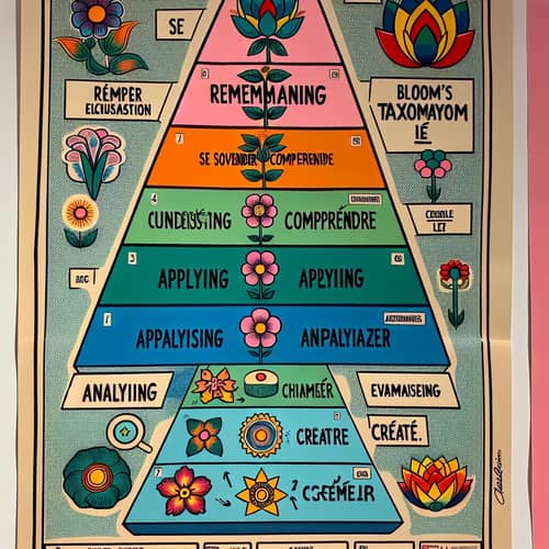 Bloom's Taxonomy Educational Levels in French
