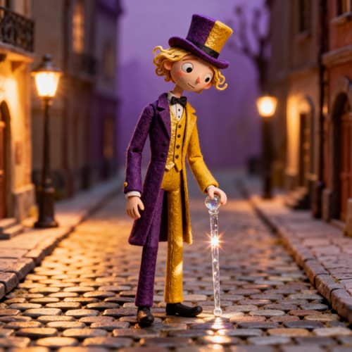 Whimsical Stop-Motion Character in Clay Animation Whimsical Stop-Motion Character in Clay Animation