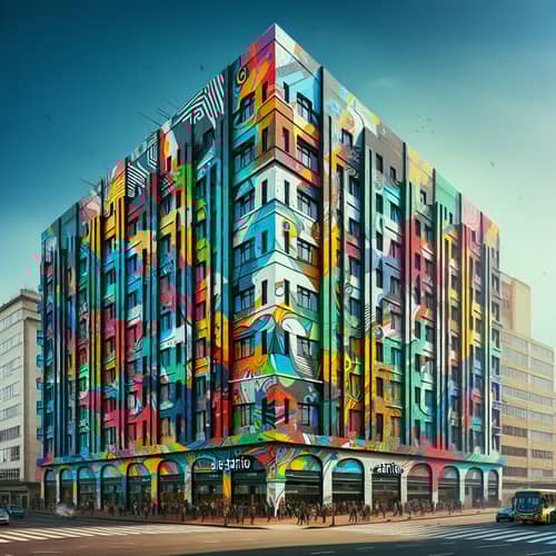Atrio Building in Bogotá: A Colorful Facade