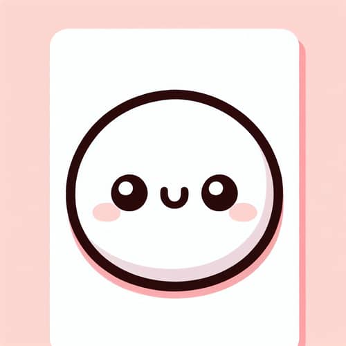 Lovable Chibi Style Character for Bookmark Sticker