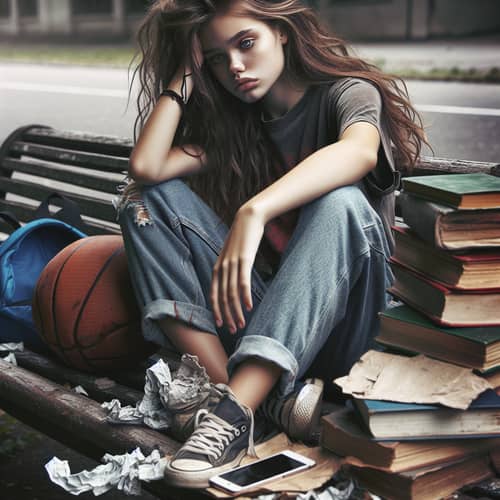 Teenage Girl Facing Challenges | Determination Amidst Struggles
