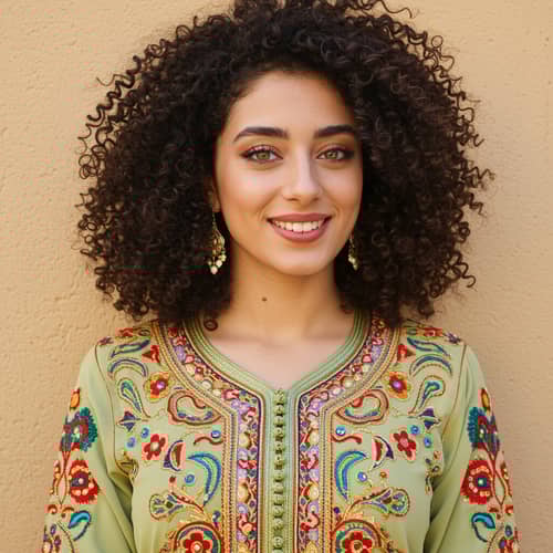 Stylish Moroccan Woman: Tradition Meets Modern Fashion