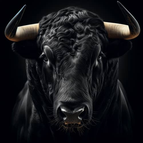 Black Bull's Head | Powerful Image