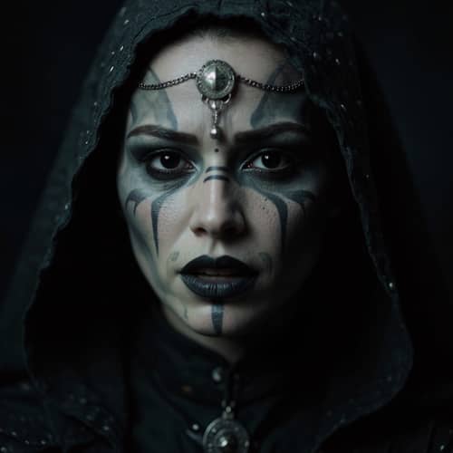Intense Fantasy Portrait of a Mysterious Woman