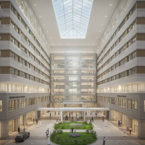 5-Story Natural Light Hospital Design