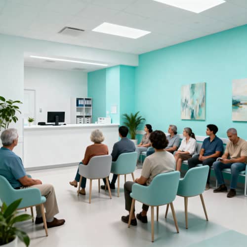 Minimalist Medical Clinic Reception Area Minimalist Medical Clinic Reception Area
