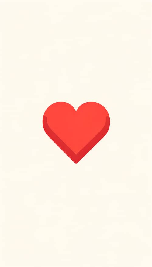 Bold Red Heart Symbol | Love & Affection Icon