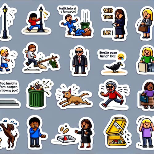Funny Blunders Stickers: Humorous & Light-hearted Sticker Collection