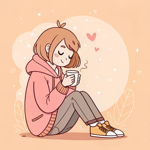 Cozy Girl Minimalist Art Trend on TikTok