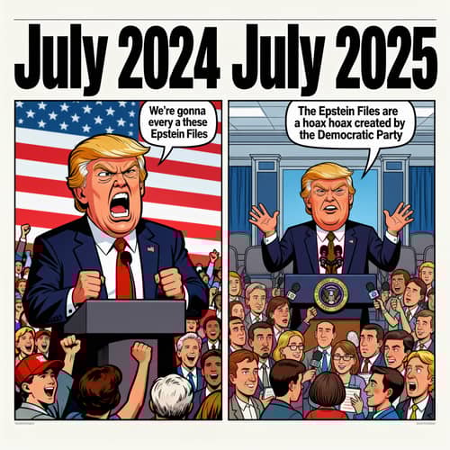 Satirical Political Caricature: Epic 2024 & 2025 Moments