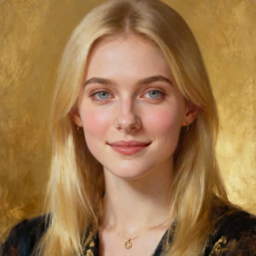 Timeless Portrait of a Blonde Woman Timeless Portrait of a Blonde Woman