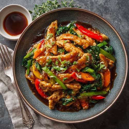 Delicious Thai Red Stir Fry with Chicken Delicious Thai Red Stir Fry with Chicken