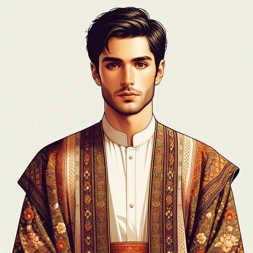 Traditional Iranian Man: Cultural Richness and History Displayed