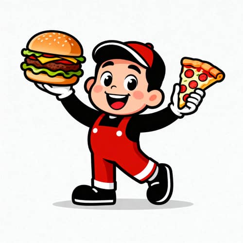 Eye-Catching Fast Food Mascot Design Eye-Catching Fast Food Mascot Design