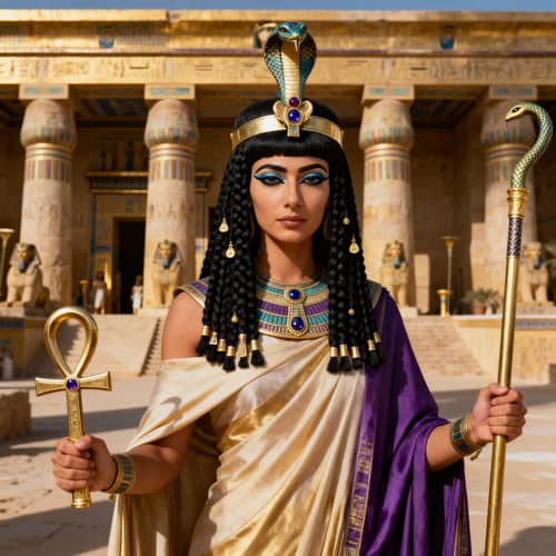 Ancient Egyptian Female Ruler: Power and Elegance