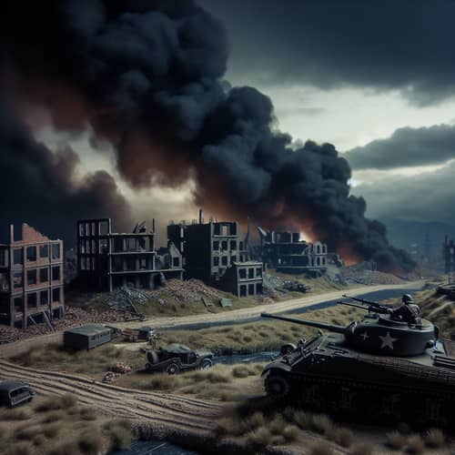 Harsh Realities of War: A Scene of Recent Battle