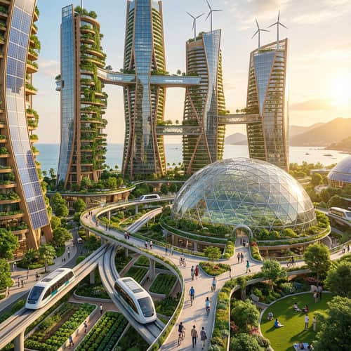 Futuristic Sustainable City of the Future