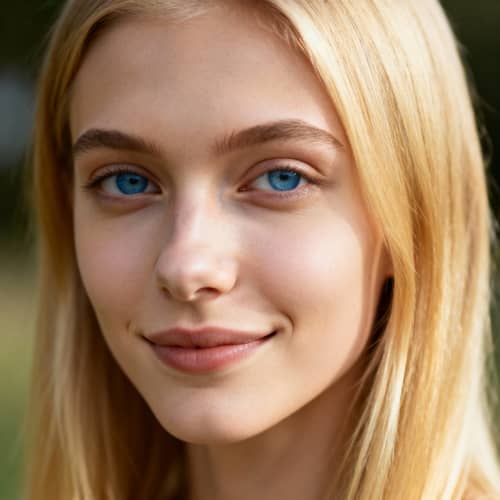 Stunning Skinny Blonde with Blue Eyes
