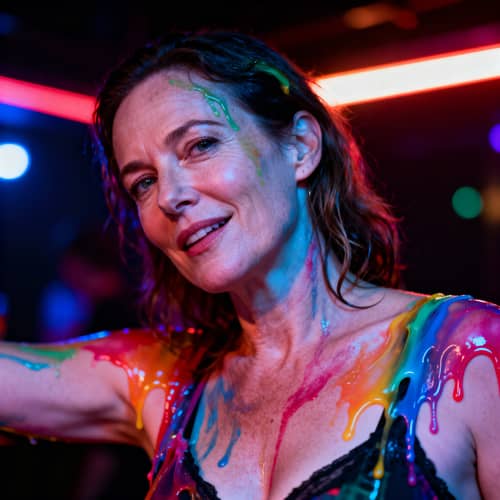 Vibrant Nightclub Portrait Photography Vibrant Nightclub Portrait Photography